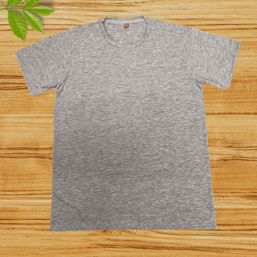 Áo thun cotton 4 chiều 65/35 màu xám